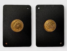 A George V Gold Half-Sovereign, 1912, 22ct, 3.99g, about VF, in two-piece plastic capsule, fitted