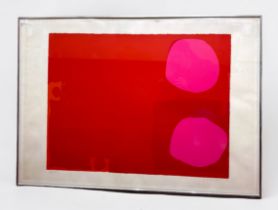 Patrick Heron (British, 1920-1999) 'Two Magenta Discs in Dark Reds', an abstract limited edition