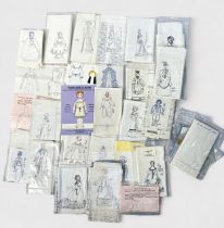 Approximately twenty-five various 1980s dress patterns for dolls by Swallowhill, together with a