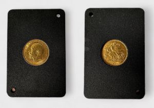A George V Gold Half-Sovereign, 1913, 22ct, 3.99g, about VF, in two-piece plastic capsule, fitted