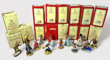 A collection of twelve assorted boxed Royal Doulton Bunnykins figures, to include, Welsh Lady