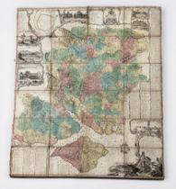 Isaac Taylor (fl.1750 - 1778) ‘This Map of Hampshire, including the Isle of Wight’, 1759, a rare