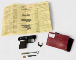 A 'Mondial' (Italian) model 1949 .22 cal blank starting pistol, in original box