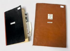 Two various 20th century scrapbooks, one with cuttings and photographs relating to areas around