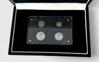 A King George VI Maundy Coinage Set 1837-1952, Stirling Silver/ Ag .925, 4 Pence, 3 Pence, 2 Pence