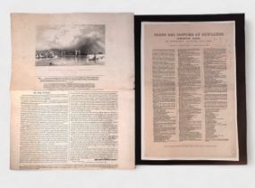 Lymington, Hampshire Interest: printed ephemera comprising 'To The Public,' a proposed Suspension