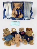 A Merrythought Diamond Jubilee Limited Edition Anniversary Teddy Bear, 1990, no. 326, blonde mohair,