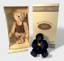 A boxed Steiff British Collector’s 1996 Teddy Bear, Blond 43, limited edition no. 1481/3000, with