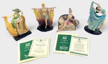 Four assorted Kevin Francis figures including ‘Assyrian Queen’, modelled by Geoff Blower, limited