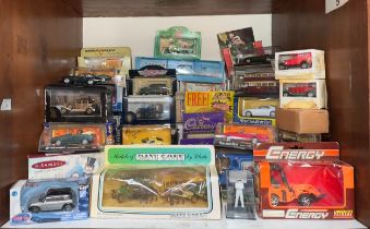 Approximately ninety various boxed die-cast scale model vehicles, comprising mostly Lledo,