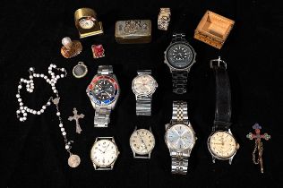 Seven various gents wristwatches, including Ingersoll Triumph, Philip Persio Professional, B.