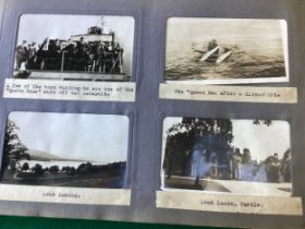 Nine albums of photographs which may possibly include a former sailor’s personal photographs from