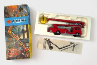 A boxed Corgi Toys Major 1127 Bedford Simon Snorkel Fire Engine, red body, silver trim and