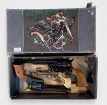 A boxed pair of Japanese replica Wild West Single Action Army .45 calibre Revolver, Model 1874, by