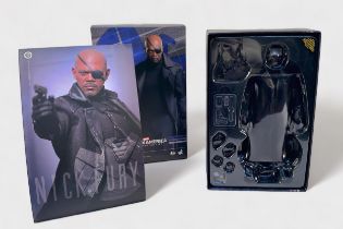 A Hot Toys Marvel 1/6 scale collectible figure, ‘Nick Fury’, Captain America: The Winter Soldier,