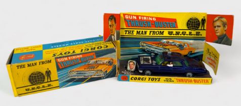 A boxed Corgi Toys ‘497’ The Man From U.N.C.L.E. Gun Firing Thrush-Buster, including card display