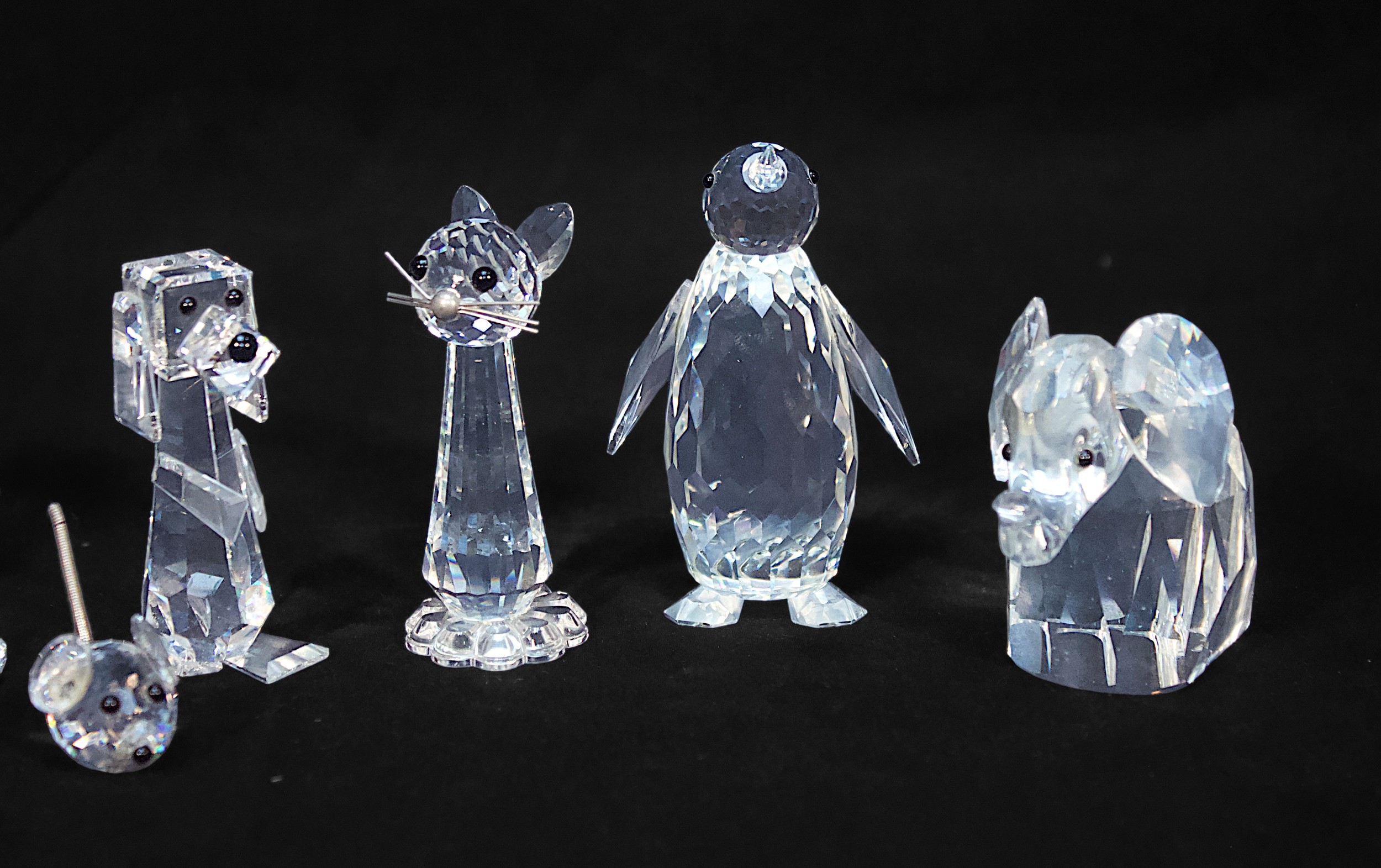 Fifteen Swarovski Crystal stylised animals, including eleven with branded carboards tubes is issued, - Image 4 of 5