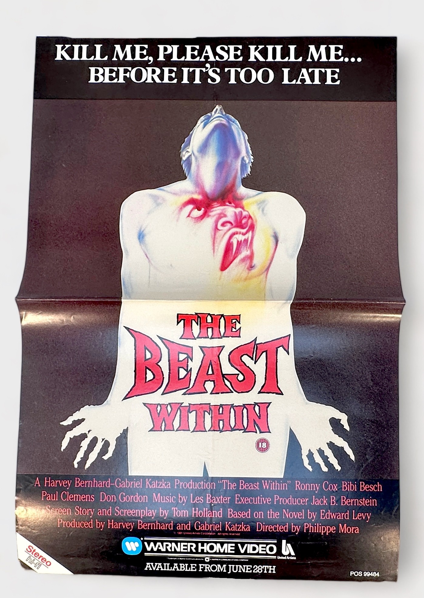 Nineteen assorted Horror film posters for UK and German audiences, many for 1980s home videos, - Image 18 of 20