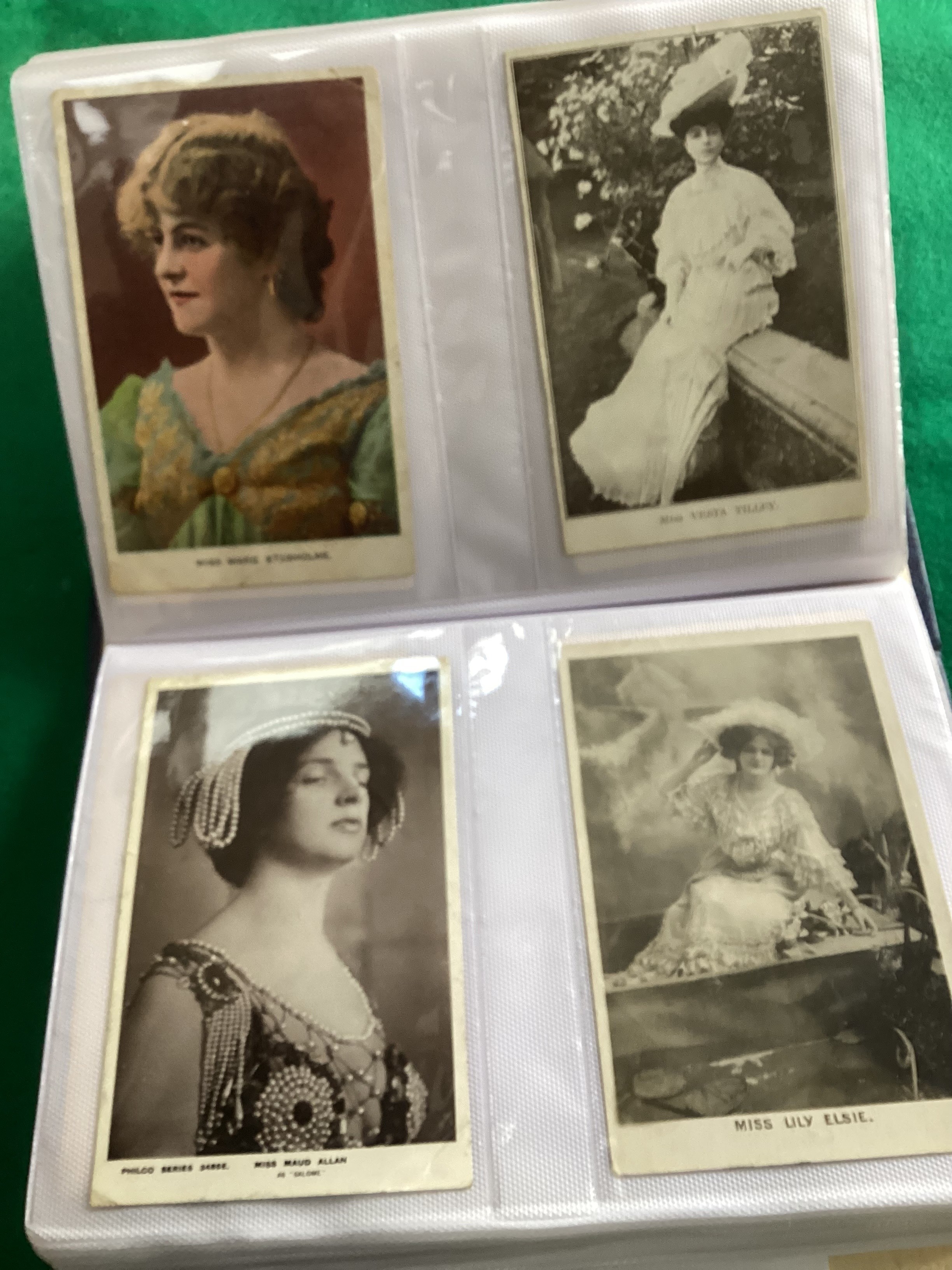 Two full albums containing 260 postcards, plain-backed postcard size photos and some smaller - Image 3 of 4