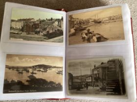 An album containing around 200 standard size postcards of Devon and Cornwall – most are pre-1940 but