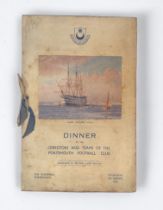 Portsmouth Football Club Interest: A signed FA Cup winners dinner menu for the directors and players