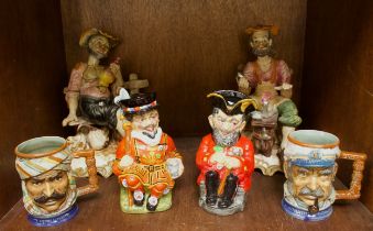 Two Burleigh Ware Toby jugs, comprising Chelsea Pensioner and Beefeater, together with a quantity of