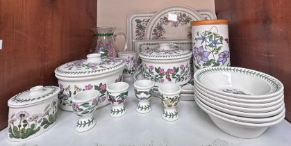 A collection of Portmeirion ‘Botanic Garden’ tea, coffee and dinner wares, comprising, teapot, cups,