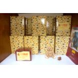 Sixteen various boxed teddy bear porcelain figure sets for The Steiff Collection from Enesco,