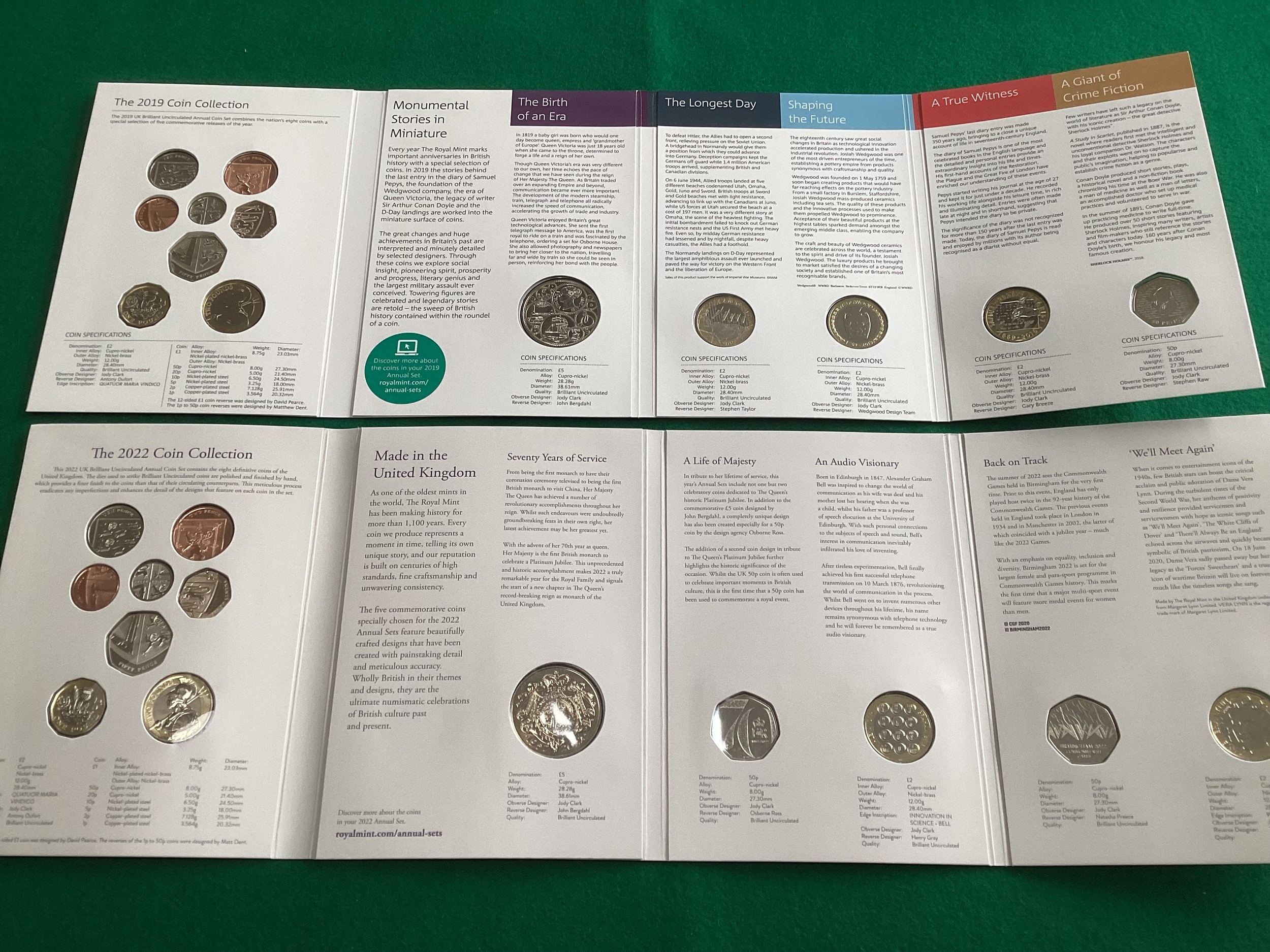 Various coin sets including four Royal Mint BU sets for the years 2019-2022 (2nd photo shows 2019 - Bild 3 aus 3