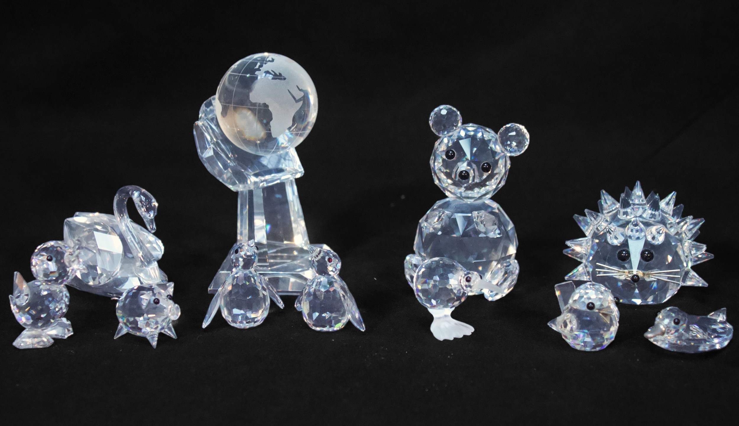 Fifteen Swarovski Crystal stylised animals, including eleven with branded carboards tubes is issued, - Image 3 of 5