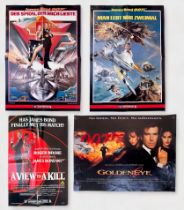 James Bond (007), four assorted UK and German film posters, including three various Warner Home