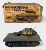A boxed Palitoy vintage Action Man Scorpion Tank, no. 34710, box damaged