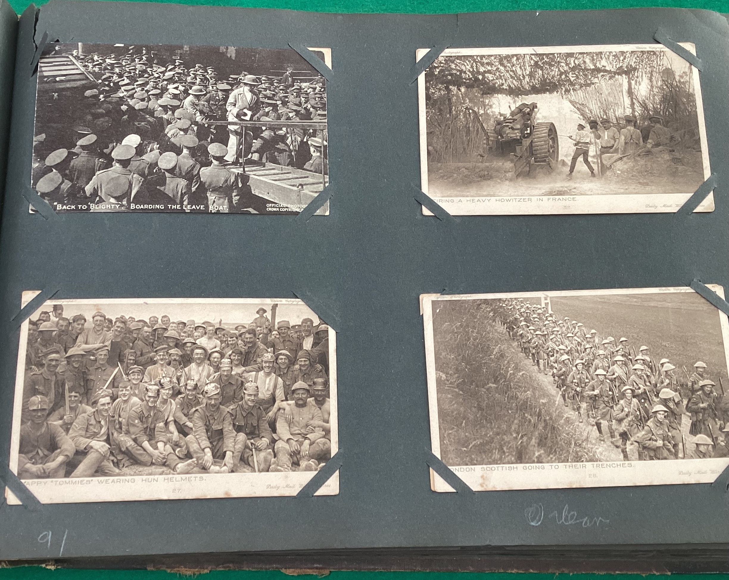 An old album containing approximately 300 postcards – mainly standard size but also around 36 modern - Image 3 of 6