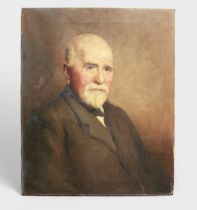 Mary. E Jellicoe, (19th Century, European School), a head and shoulders portrait of a bearded man in