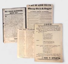 19th century Political and Personal Satire: Four various comprising 'Paul Pry's Pro-phe-cy' and 'Ha!