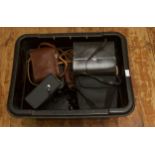 A collection of 14 assorted pairs of binoculars including a pair of San Giorgio ESA 6 x 30, Greenkat