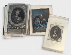 Approximately forty 18th and 19th century steel engraved and line engraved portraits of Royal,