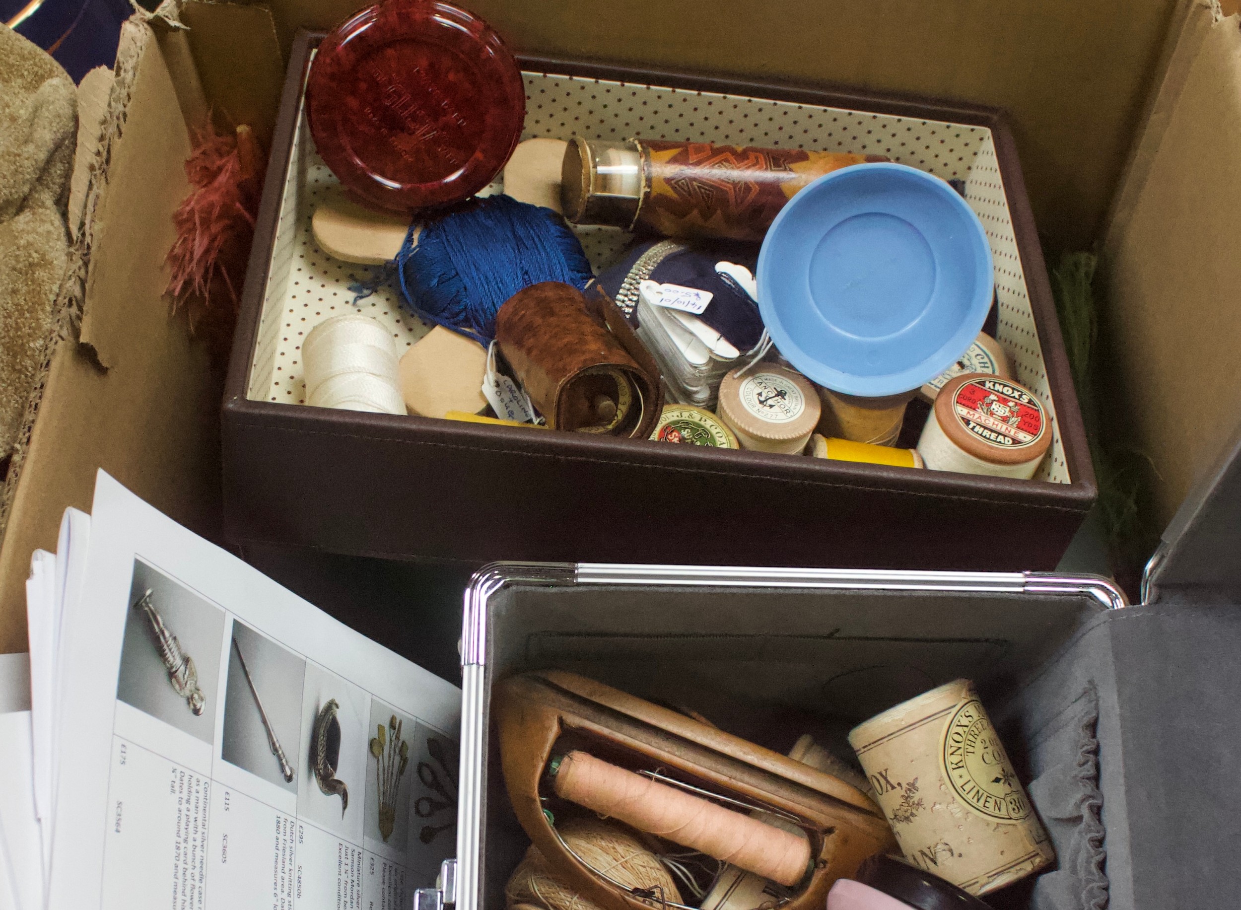 A large quantity of sewing notions and accessories including bobbins, branded cotton reels and - Image 7 of 7