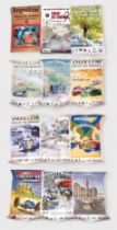 Twelve various Angoulême Circuit des Remparts posters, annual classic car event, spanning 1990 -