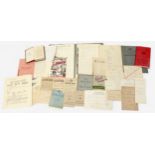 A collection of WWII documentation and ephemera, comprising Regular Army Certificate of Service