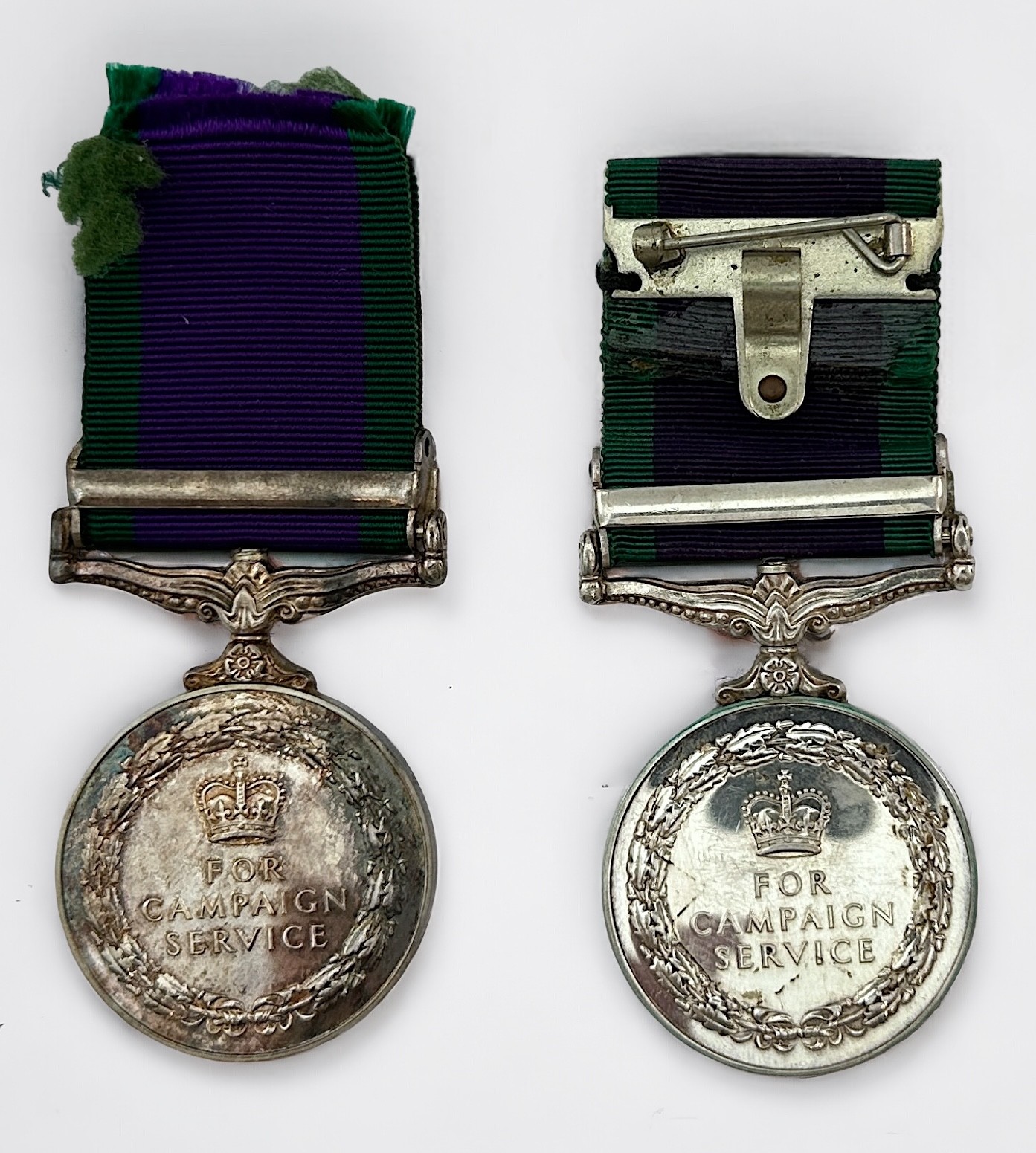 Two Elizabeth II General Service Medals with Norther Ireland Clasps, to 074563 J.P.G. BRIDGEMAN AB - Image 2 of 2
