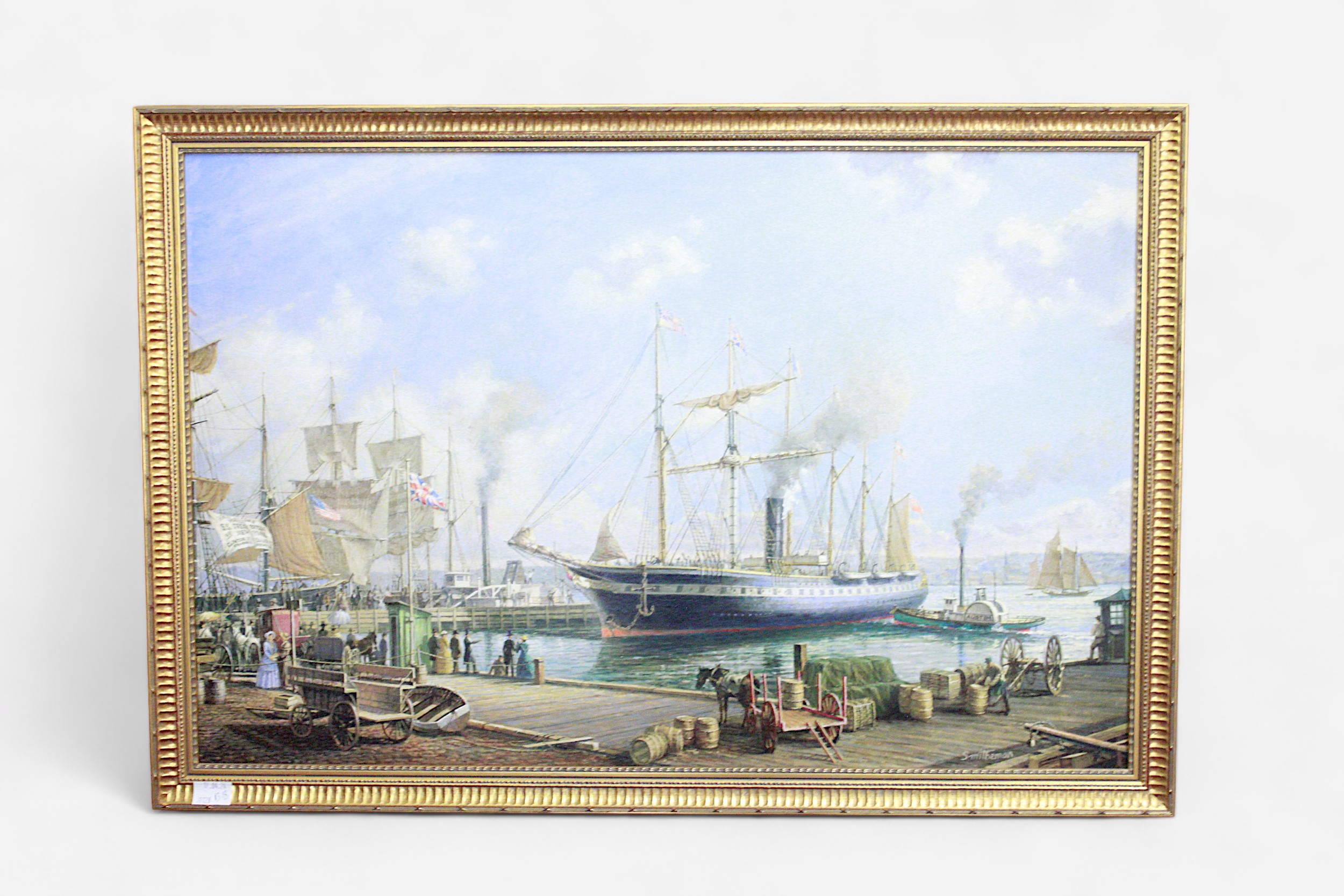 Stanley Francis Smitheman FRSA (late 20th/early 21st century). A pair, 'The SS Grewat Britain - Image 2 of 3