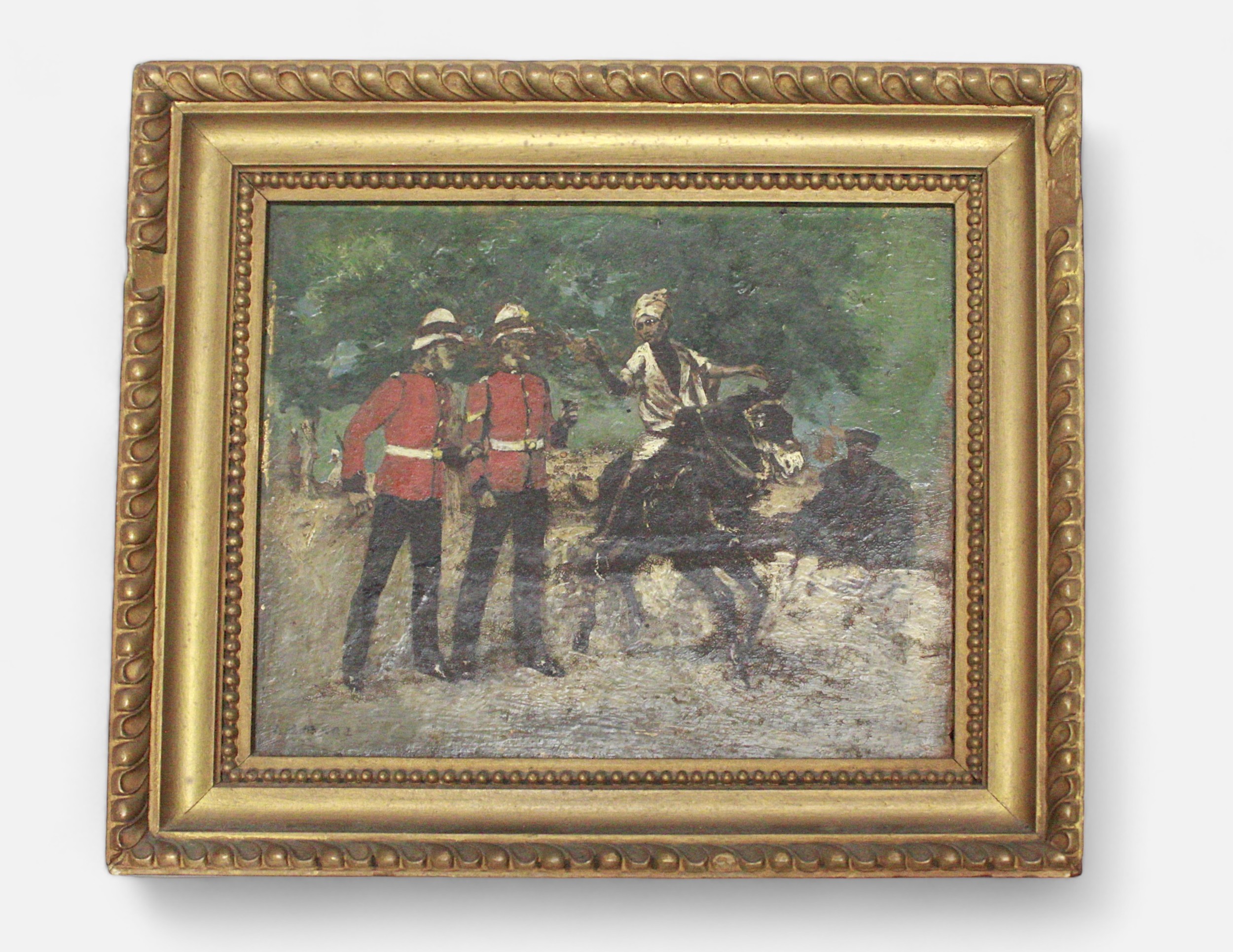 G. Hart (British late 19th/early 20th century. Two British soldiers wearing red tunics, black