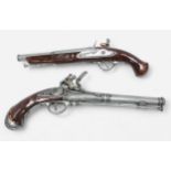 Two various decorative Flintlock 'style' Pistols with half and full-wooden stocks. (2)
