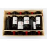 A case of twelve 75cl bottles of Chateau Bourgneuf Pomerol, Grand vin de Bordeaux, 2005 vintage, all