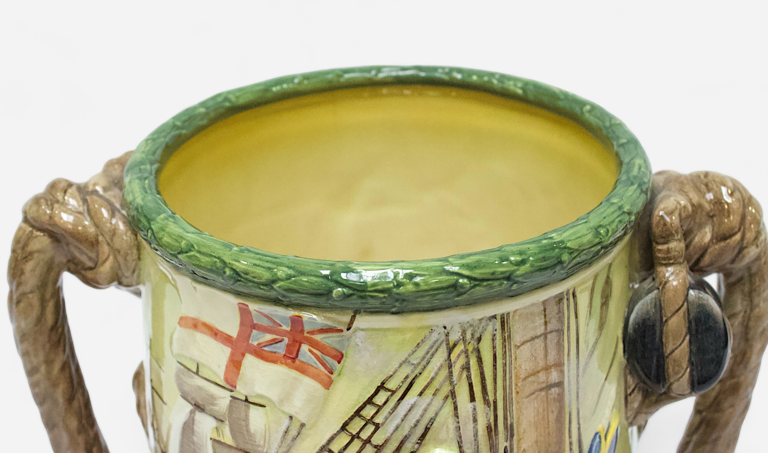 A Royal Doulton loving cup, 'Nelson’, designed by Charles Noke and Harry Fenton, with inscriptions ' - Image 3 of 4