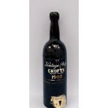 One bottle of Crofts Vintage Port, 1960, tear to label, level appears high shoulder.