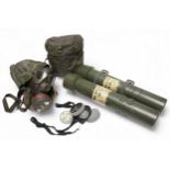 A pair of British ‘Charlie-G’ Carl Gustav L41A3 84mm Anti-Tank Practice Rounds cases and