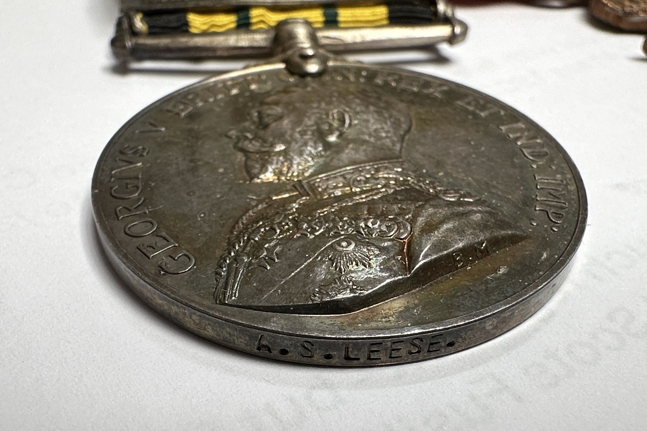A WW1 Army Veterinary Corps Medal group of four comprising George V Africa General Service Medal - Image 3 of 6
