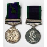 Two Elizabeth II General Service Medals with Norther Ireland Clasps, to 074563 J.P.G. BRIDGEMAN AB